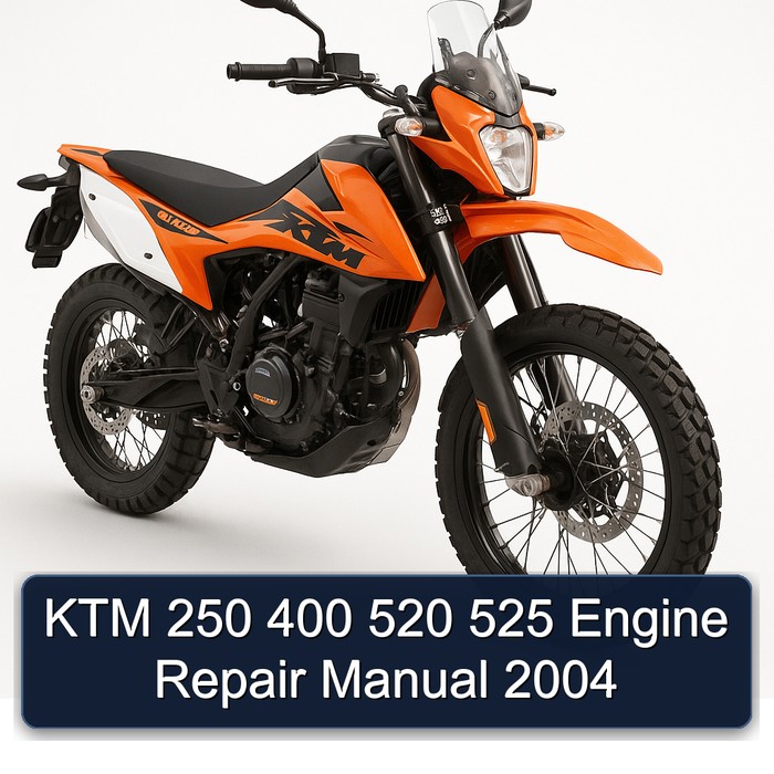 KTM 250 400 520 525 Engine Repair Manual 2004