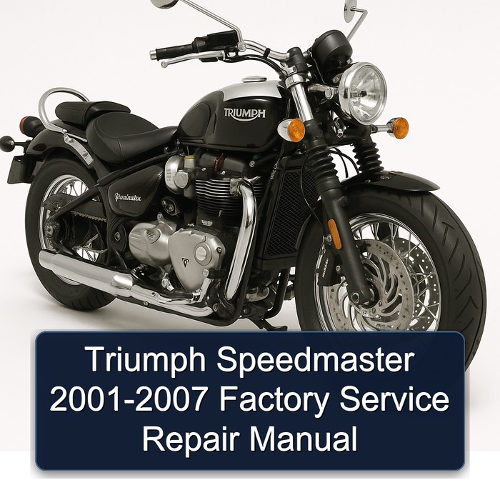 Triumph Speedmaster 2001-2007 Factory Manual de servicio y reparación