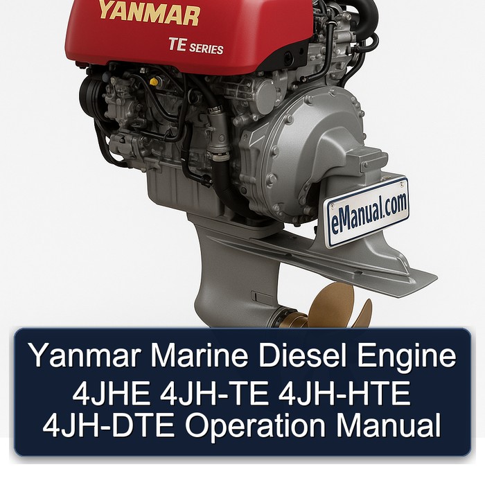Yanmar Marine Diesel Engine 4JHE 4JH-TE 4JH-HTE 4JH-DTE Operation Manual