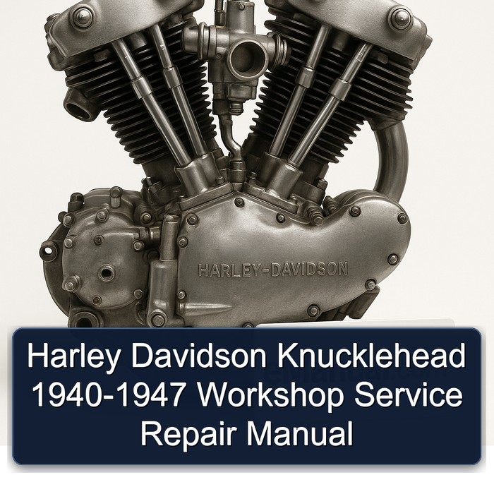 Manual de Reparación y Servicio Harley Davidson Knucklehead 1940-1947