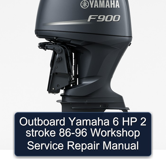 Outboard Yamaha 6 HP 2 stroke 86-96 Workshop Service Repair Manual