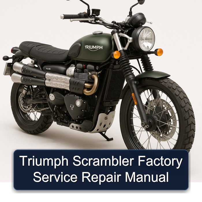 Triumph Scrambler Factory Manual de servicio y reparación