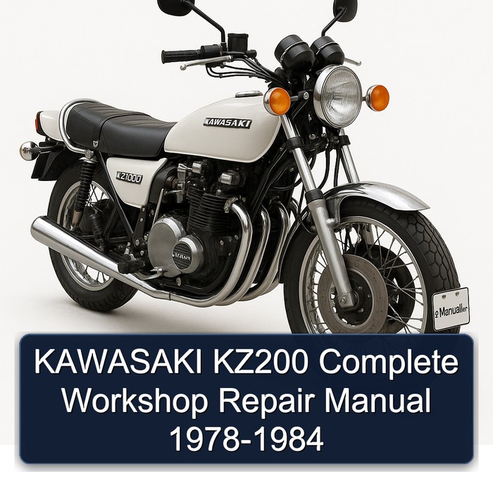 KAWASAKI KZ200 Complete Workshop Repair Manual 1978-1984