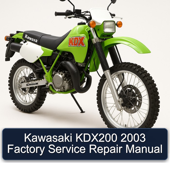 Kawasaki KDX200 2003 Factory Manual de servicio y reparación