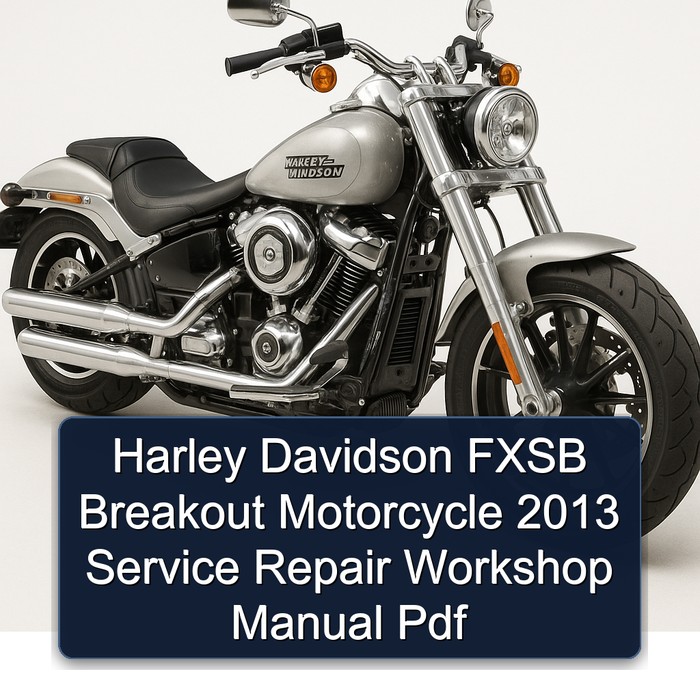 Harley Davidson FXSB Breakout Motorcycle 2013 Service Repair Workshop Manual Pdf