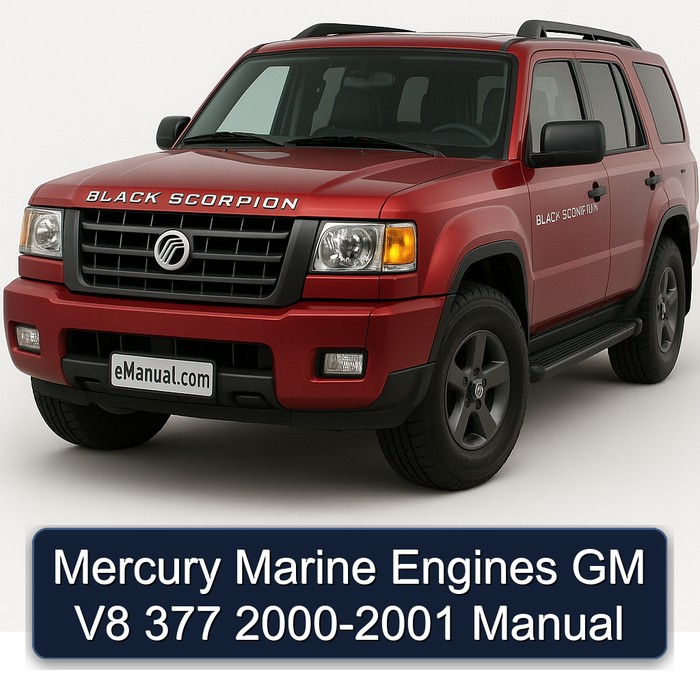 Mercury Marine Engines GM V8 377 2000-2001 Manual