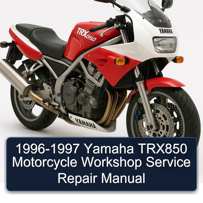 1996-1997 Yamaha TRX850 Motorcycle Workshop Manual de servicio y reparación
