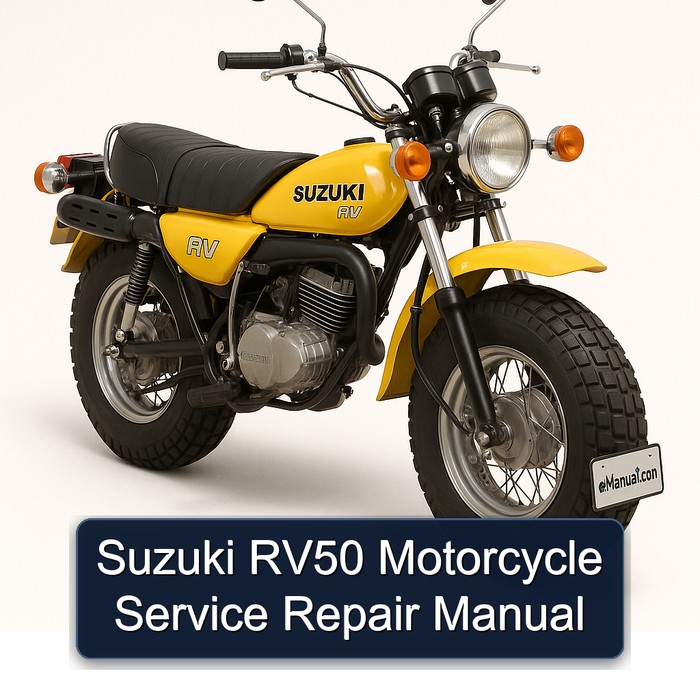 Suzuki RV50 Motorcycle Manual de servicio y reparación