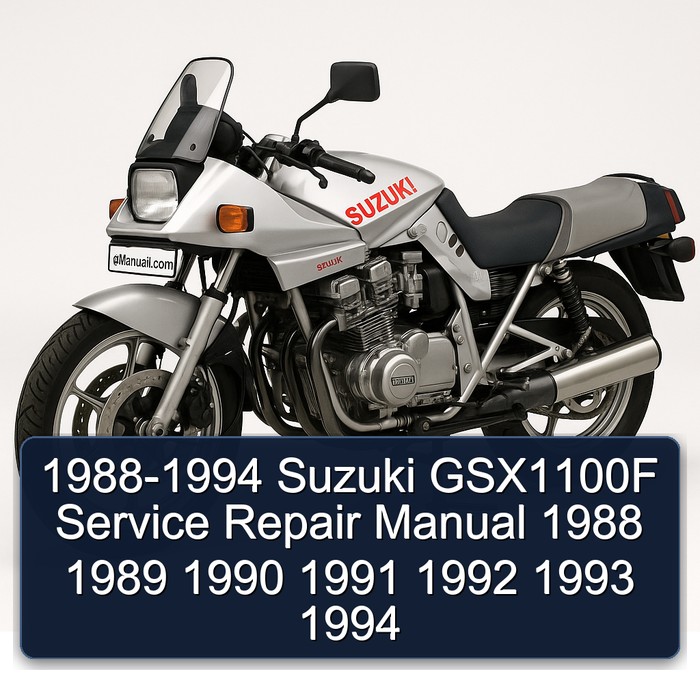 1988-1994 Suzuki GSX1100F Manual de servicio y reparación 1988 1989 1990 1991 1992 1993 1994