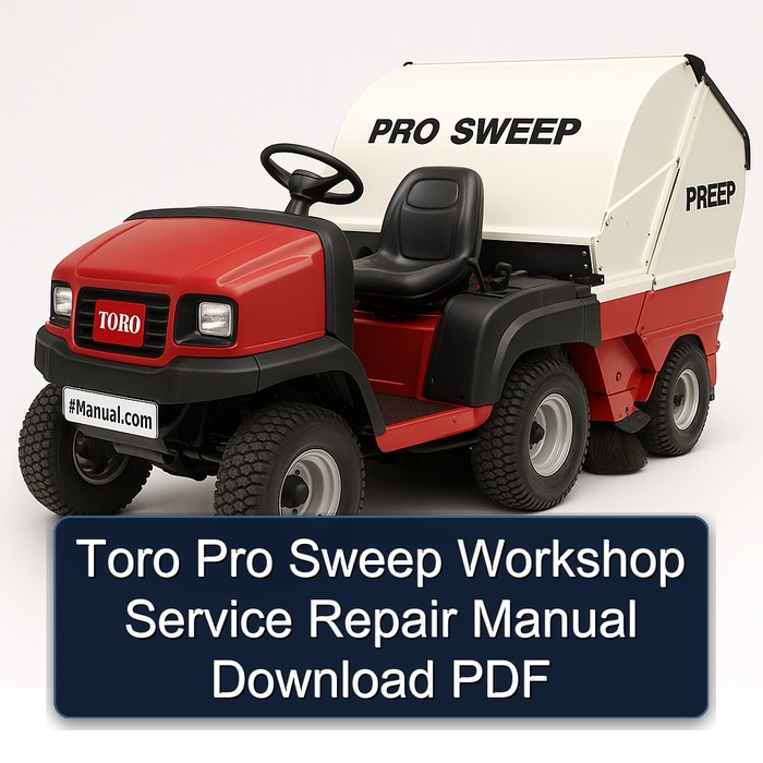 Toro Pro Sweep Workshop Service Repair Manual Download PDF