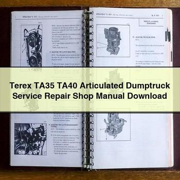Terex TA35 TA40 Articulated Dumptruck Workshop Service Repair Manual PDF Download