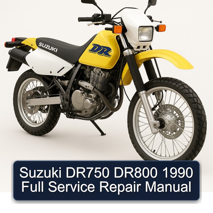 Suzuki DR750 DR800 1990 Full Manual de servicio y reparación