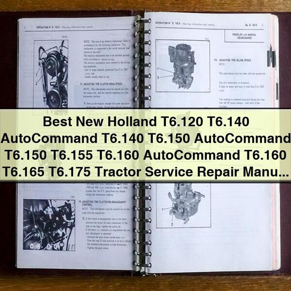 New Holland T6 Series Tractor Service Repair Manual