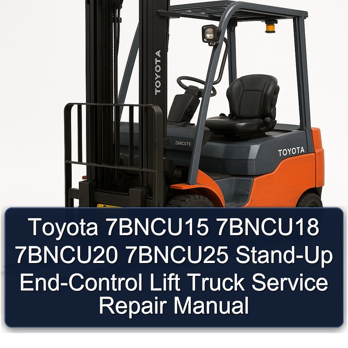 Manual de Servicio y Reparación de Montacargas Toyota 7BNCU (15, 18, 20, 25)