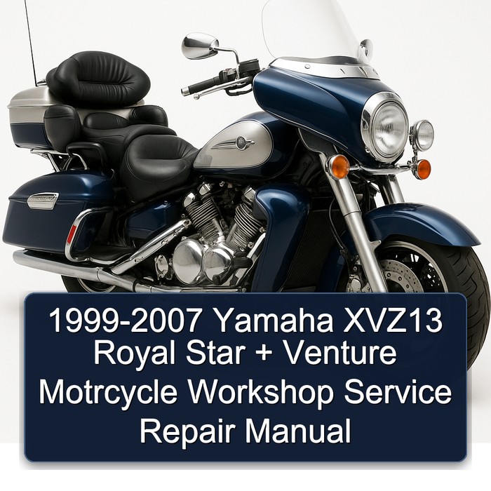 1999-2007 Yamaha XVZ13 Royal Star + Venture Motrcycle Workshop Manual de servicio y reparación