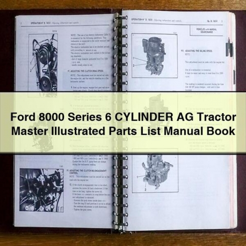 Manual de Partes Ilustrada Ford Serie 8000 Tractor Agrícola 6 Cilindros PDF