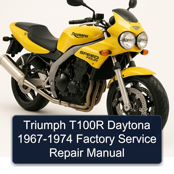 Triumph T100R Daytona 1967-1974 Factory Service Repair Manual