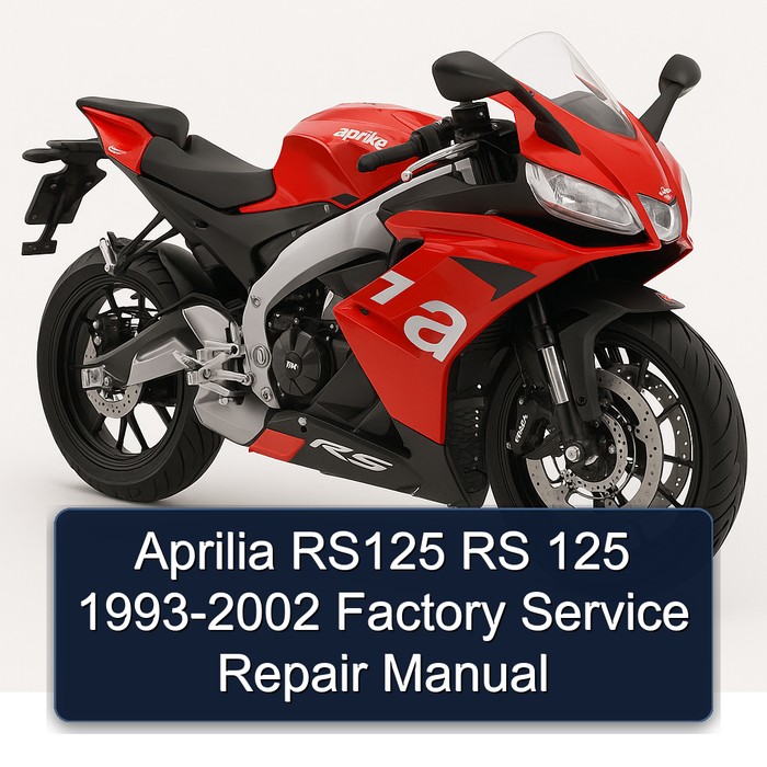 Aprilia RS125 RS 125 1993-2002 Factory Manual de servicio y reparación