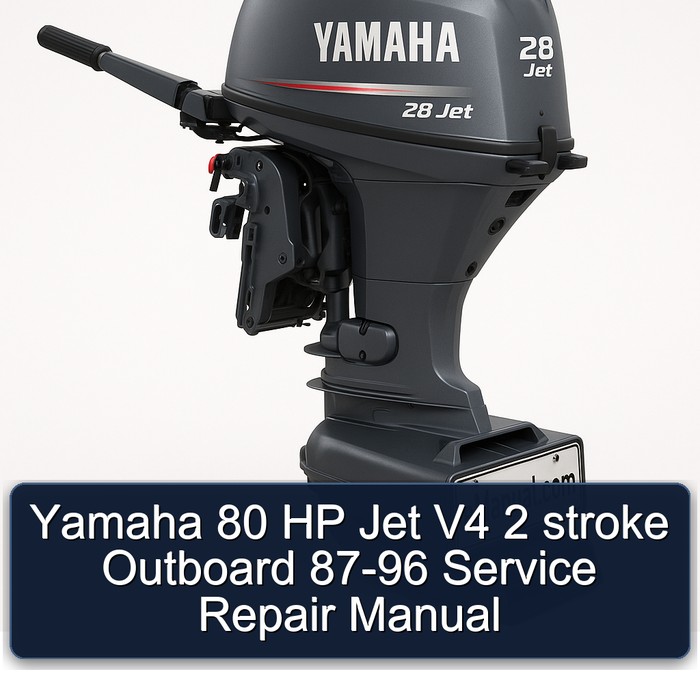Yamaha 80 HP Jet V4 2 stroke Outboard 87-96 Service Repair Manual