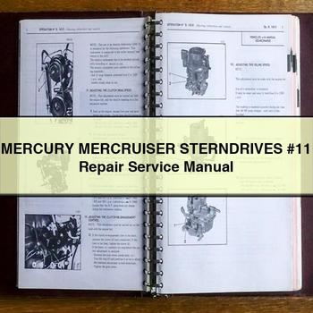 Mercury Mercruiser Sterndrives #11 Workshop Service Repair Manual PDF Download