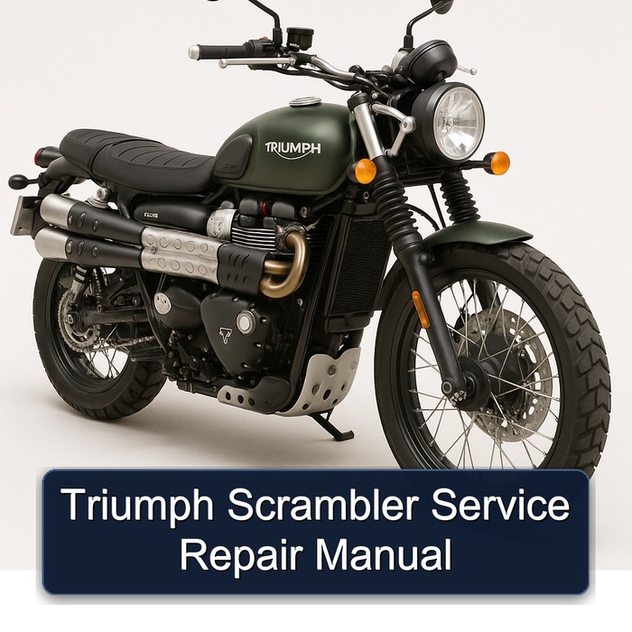 Triumph Scrambler Manual de servicio y reparación