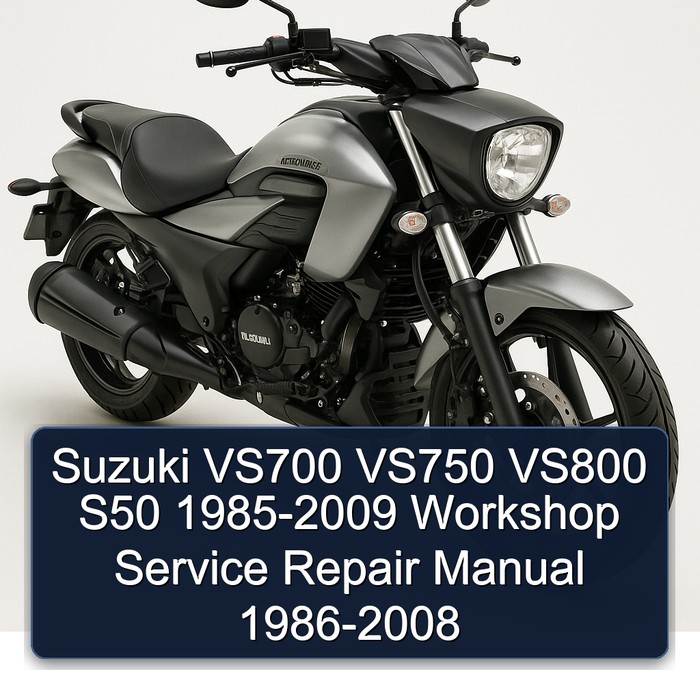 Suzuki VS700 VS750 VS800 S50 1985-2009 Workshop Manual de servicio y reparación 1986-2008