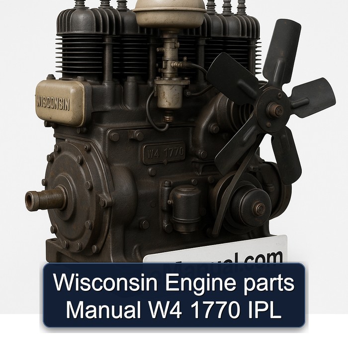 Wisconsin Engine parts Manual W4 1770 IPL 