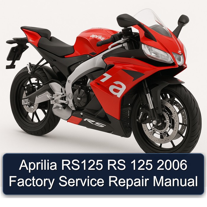 Aprilia RS125 RS 125 2006 Factory Service Repair Manual