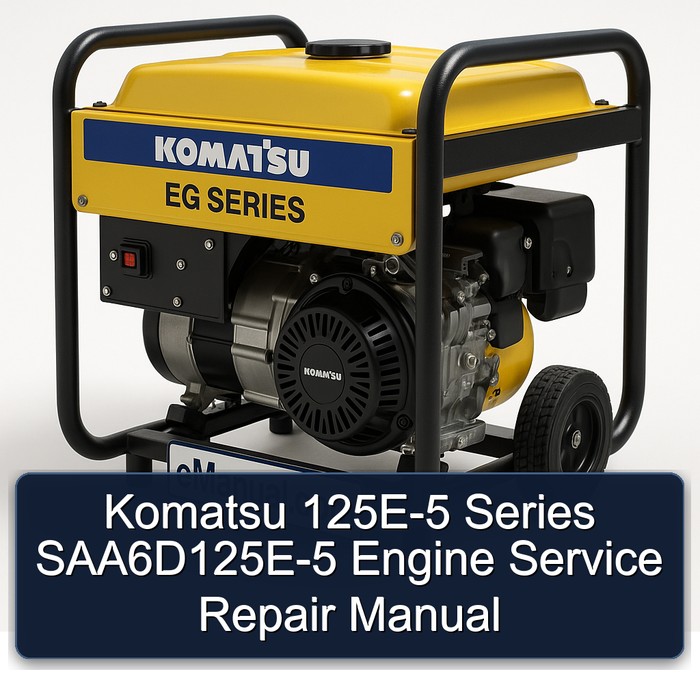 Komatsu 125E-5 Series SAA6D125E-5 Engine Manual de servicio y reparación
