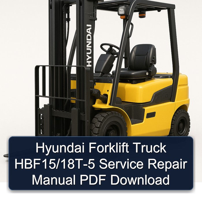Hyundai Gabelstapler HBF15/18T-5 Servicehandbuch PDF Download