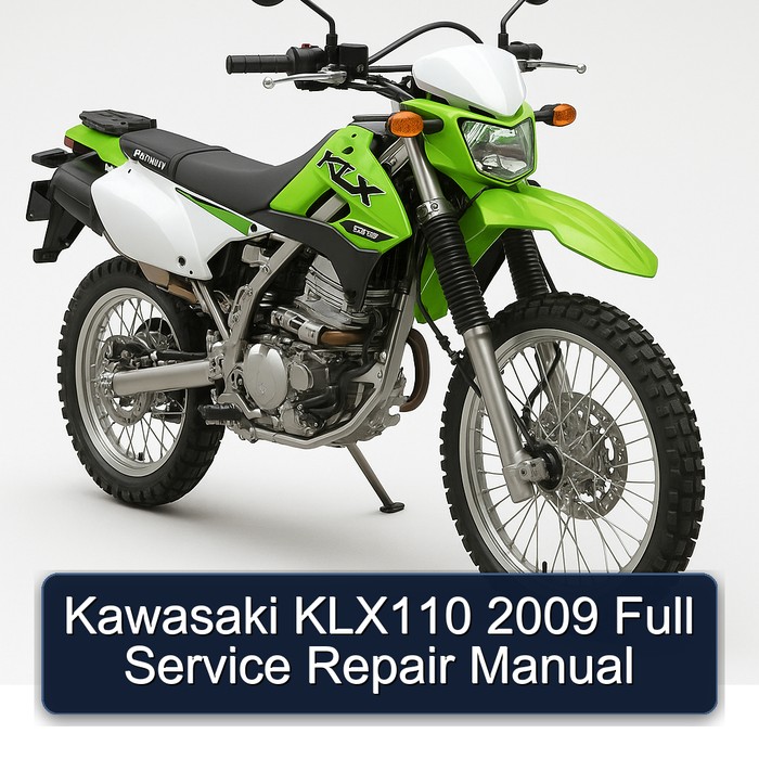 Kawasaki KLX110 2009 Full Service Repair Manual