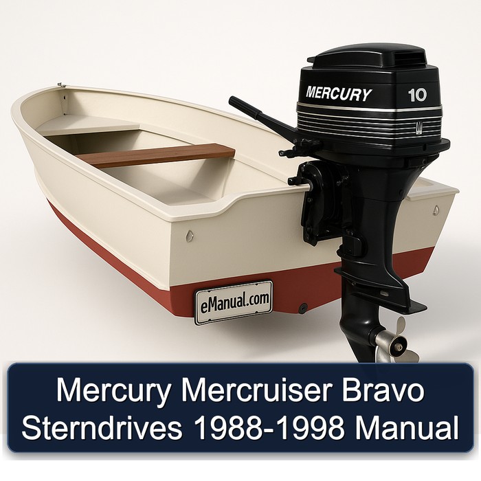 Mercury Mercruiser Bravo Sterndrives 1988-1998 Manual 