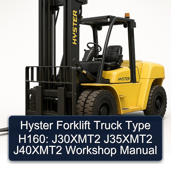 Hyster Gabelstapler Typ H160: Werkstatt Handbuch J30XMT2, J35XMT2, J40XMT2