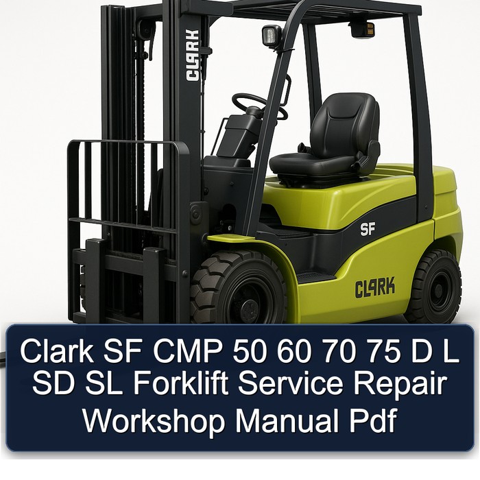 Gabelstapler Service- und Reparaturhandbuch Clark SF CMP 50-75