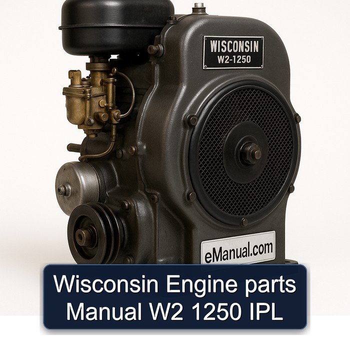 Wartungshandbuch Wisconsin Motor Teile W2 1250 IPL