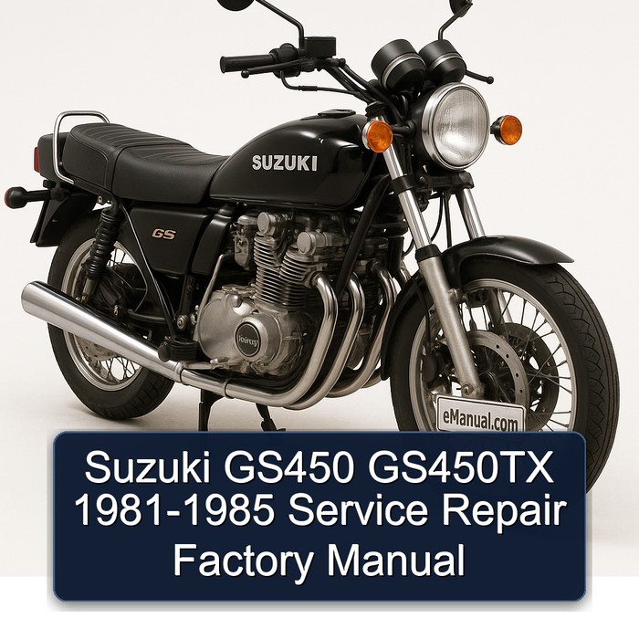 Suzuki GS450 GS450TX 1981-1985 Service Repair Factory Manual