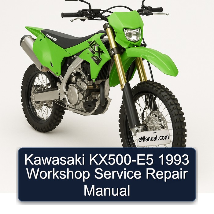 Kawasaki KX500-E5 1993 Workshop Service Repair Manual
