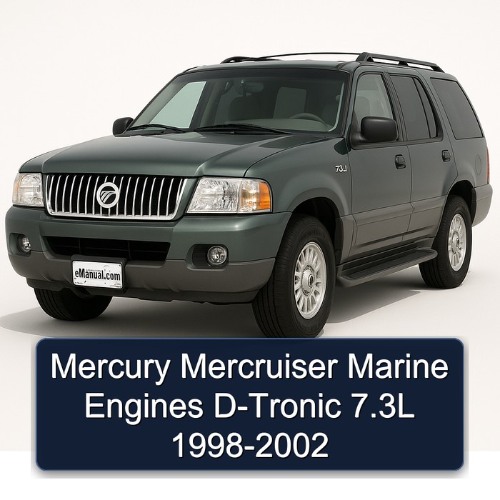 Mercury Mercruiser Marine Engines D-Tronic 7.3L 1998-2002