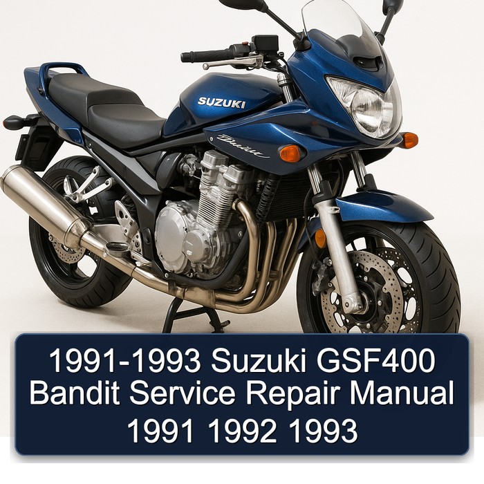 1991-1993 Suzuki GSF400 Bandit Manual de servicio y reparación 1991 1992 1993