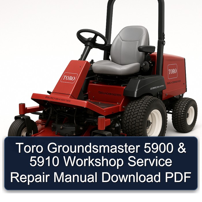 Toro Groundsmaster 5900 & 5910 Werkstatt-Handbuch PDF