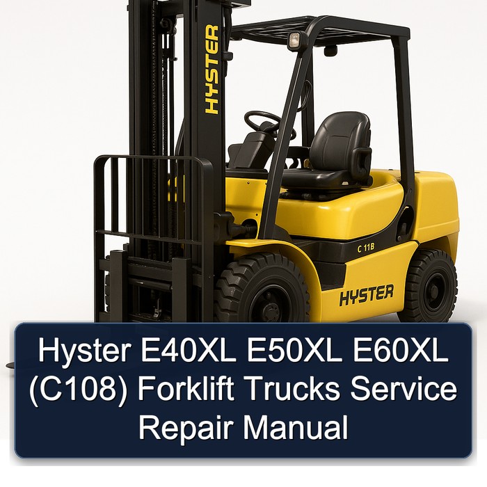 Hyster E40XL, E50XL, E60XL (C108) Gabelstapler: Service- und Reparaturhandbuch