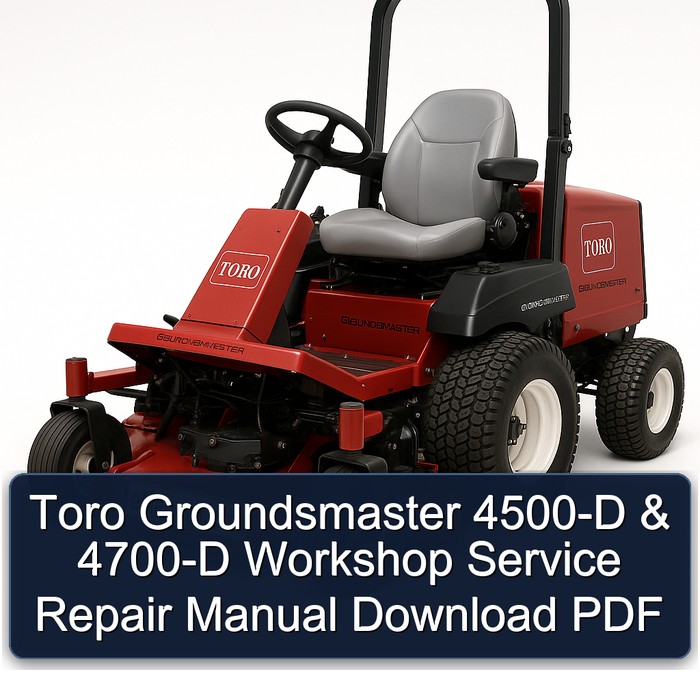 Manual de Servicio y Reparación Toro Groundsmaster 4500-D & 4700-D (PDF)