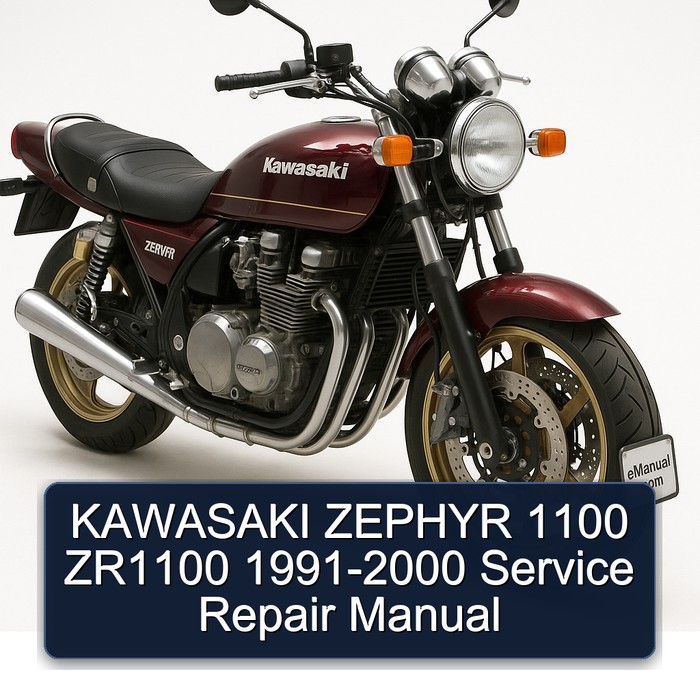KAWASAKI ZEPHYR 1100 ZR1100 1991-2000 Manual de servicio y reparación