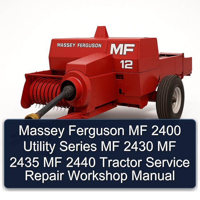 Massey Ferguson MF 2400 Utility Series MF 2430 MF 2435 MF 2440 Tractor Service Repair Workshop Manual