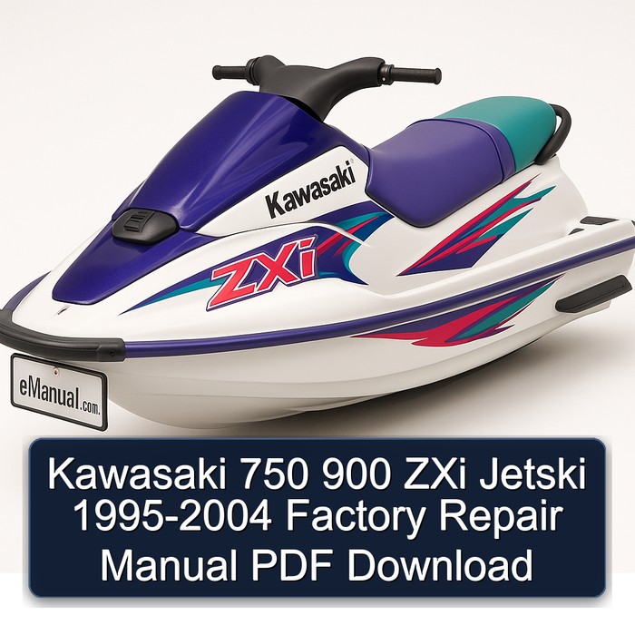 Kawasaki 750 900 ZXi Jetski 1995-2004 Factory Repair Manual PDF Download
