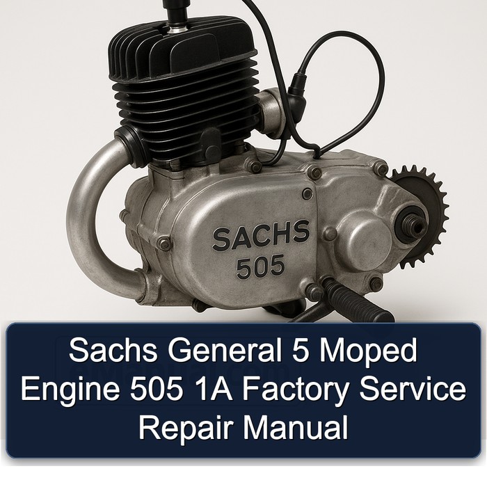 Sachs General 5 Moped Motor 505 1A Werkstatthandbuch