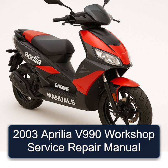 2003 Aprilia V990 Workshop Manual de servicio y reparación
