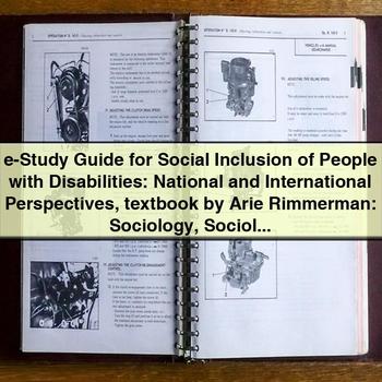 Study Guide for Social Inclusion of People with Disabilities: National and International Perspectives PDF Download