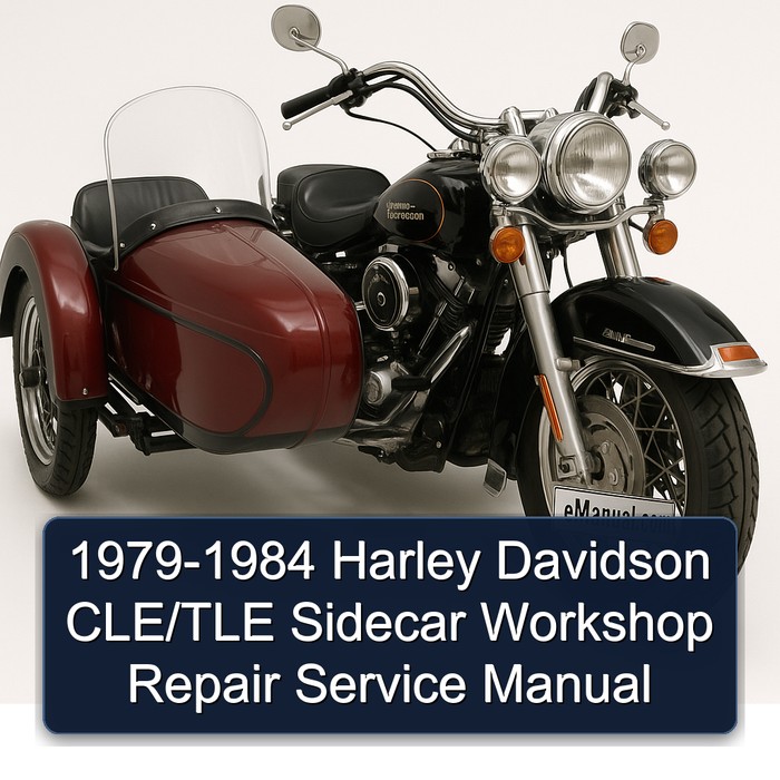 1979-1984 Harley Davidson CLE/TLE Sidecar Workshop Repair Service Manual