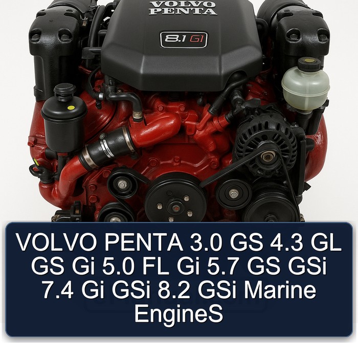 VOLVO PENTA 3.0 GS 4.3 GL GS Gi 5.0 FL Gi 5.7 GS GSi 7.4 Gi GSi 8.2 GSi Marine EngineS